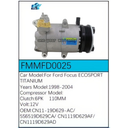 PartzBiz CE: -สำหรับคอมเพรสเซอร์ Ford - FMMFD0025 PartzBiz CE: -สำหรับคอมเพรสเซอร์ Ford - FMMFD0025