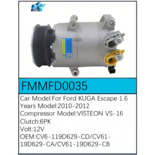PartzBiz CE: -สำหรับคอมเพรสเซอร์ Ford - FMMFD0035 PartzBiz CE: -สำหรับคอมเพรสเซอร์ Ford - FMMFD0035