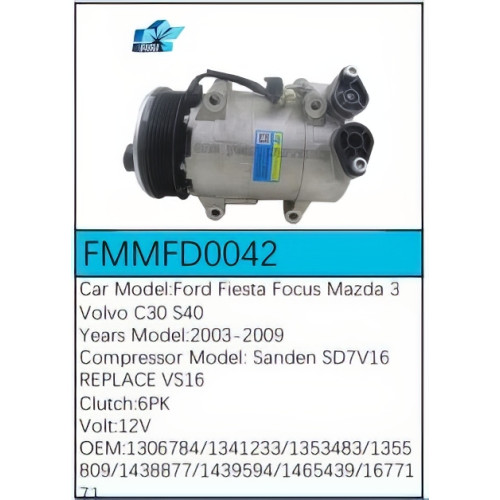 PartzBiz CE: -สำหรับคอมเพรสเซอร์ Ford - FMMFD0042