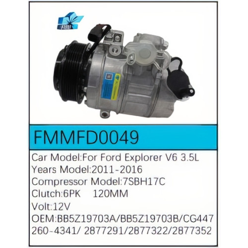 PartzBiz CE: -สำหรับคอมเพรสเซอร์ Ford - FMMFD0049 PartzBiz CE: -สำหรับคอมเพรสเซอร์ Ford - FMMFD0049