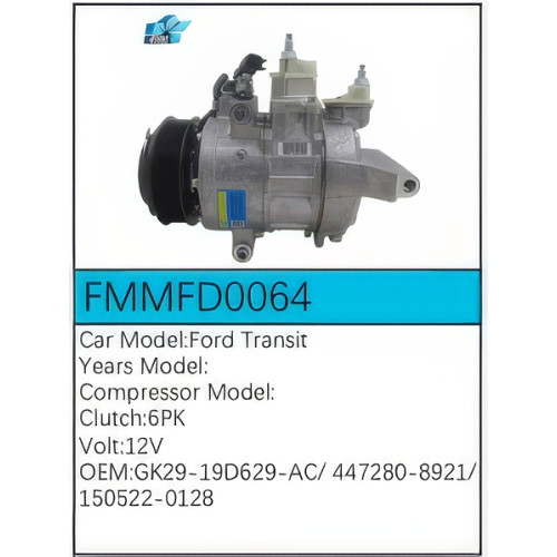 PartzBiz CE: -สำหรับคอมเพรสเซอร์ Ford - FMMFD0064 PartzBiz CE: -สำหรับคอมเพรสเซอร์ Ford - FMMFD0064