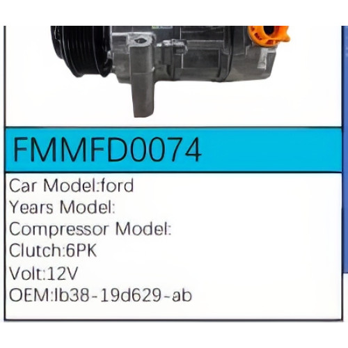 PartzBiz CE: -สำหรับคอมเพรสเซอร์ Ford - FMMFD0074 PartzBiz CE: -สำหรับคอมเพรสเซอร์ Ford - FMMFD0074