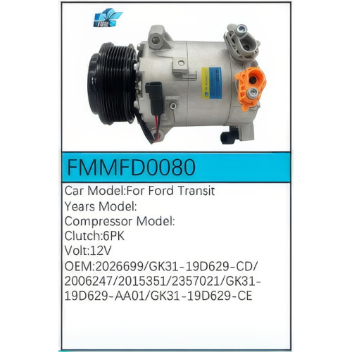 PartzBiz CE: -สำหรับคอมเพรสเซอร์ Ford - FMMFD0080 PartzBiz CE: -สำหรับคอมเพรสเซอร์ Ford - FMMFD0080