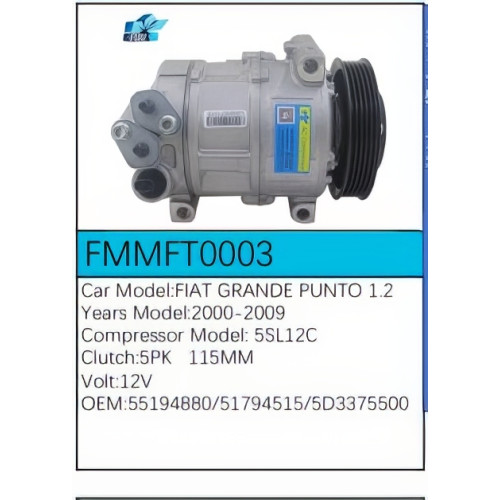 PartzBiz CE: -สำหรับคอมเพรสเซอร์ Fiat - FMMFT0003 PartzBiz CE: -สำหรับคอมเพรสเซอร์ Fiat - FMMFT0003