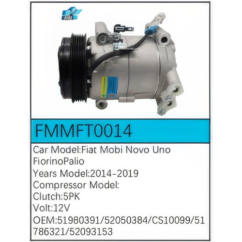 PartzBiz CE: -สำหรับคอมเพรสเซอร์ Fiat - FMMFT0014