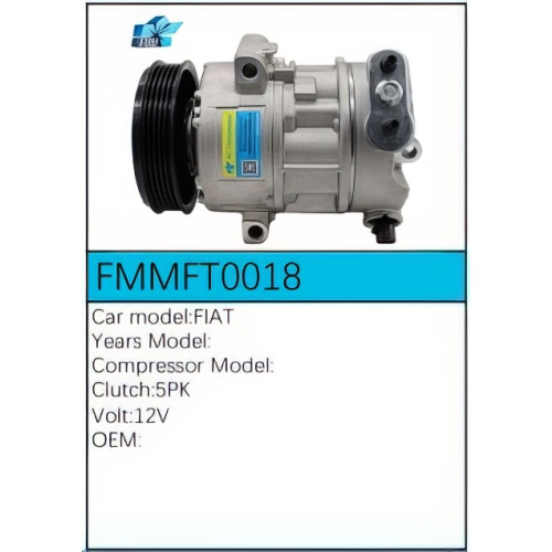 PartzBiz CE: -สำหรับคอมเพรสเซอร์ Fiat - FMMFT0018 PartzBiz CE: -สำหรับคอมเพรสเซอร์ Fiat - FMMFT0018
