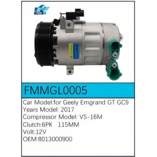 PartzBiz CE: -สำหรับคอมเพรสเซอร์ Geely - FMMGL0005 PartzBiz CE: -สำหรับคอมเพรสเซอร์ Geely - FMMGL0005