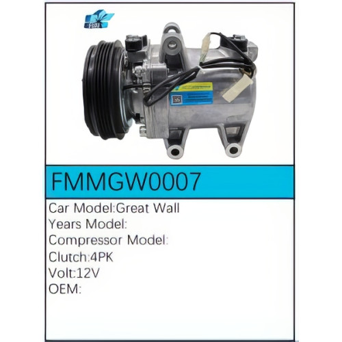 PartzBiz CE: -สำหรับคอมเพรสเซอร์ Great Wall - FMMGW0007 PartzBiz CE: -สำหรับคอมเพรสเซอร์ Great Wall - FMMGW0007