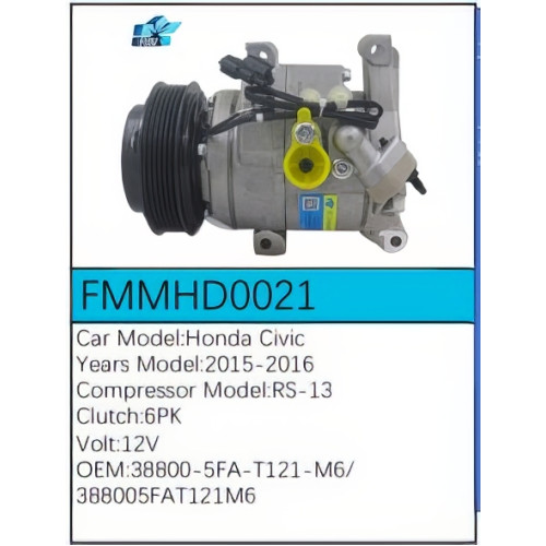 PartzBiz CE: -Compressor for Honda - FMMHD0021 PartzBiz CE: -Compressor for Honda - FMMHD0021