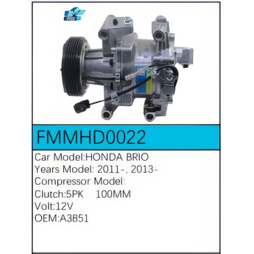 PartzBiz CE: -สำหรับคอมเพรสเซอร์ Honda - FMMHD0022 PartzBiz CE: -สำหรับคอมเพรสเซอร์ Honda - FMMHD0022