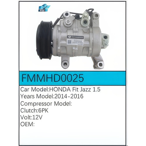 PartzBiz CE: -สำหรับคอมเพรสเซอร์ Honda - FMMHD0025 PartzBiz CE: -สำหรับคอมเพรสเซอร์ Honda - FMMHD0025