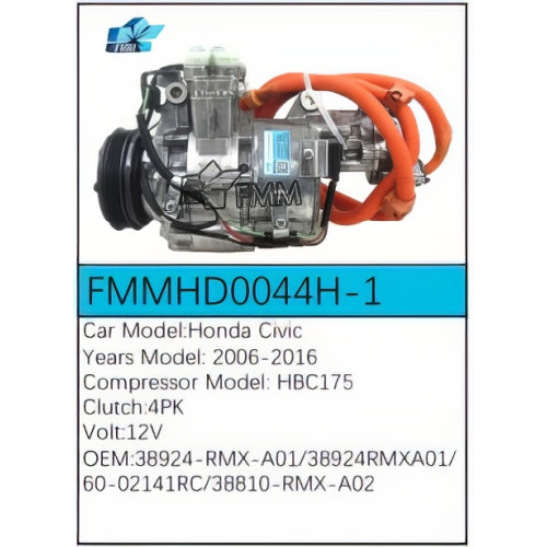 PartzBiz CE: -Compressor for Honda - FMMHD0044H-1 PartzBiz CE: -Compressor for Honda - FMMHD0044H-1