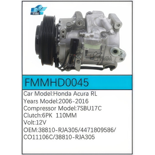 PartzBiz CE: -สำหรับคอมเพรสเซอร์ Honda - FMMHD0045 PartzBiz CE: -สำหรับคอมเพรสเซอร์ Honda - FMMHD0045