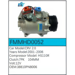 PartzBiz CE FMMHD0052 - Compressor for Honda - FMMHD0052 PartzBiz CE FMMHD0052 - Compressor for Honda - FMMHD0052