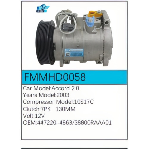 PartzBiz CE: -สำหรับคอมเพรสเซอร์ Honda - FMMHD0058 PartzBiz CE: -สำหรับคอมเพรสเซอร์ Honda - FMMHD0058