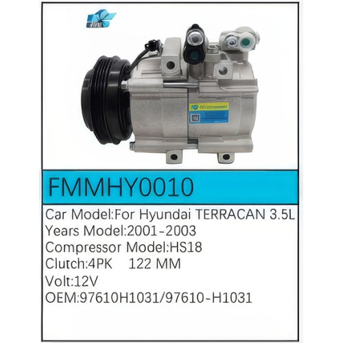 PartzBiz CE: -Compressor for  Hyundai - FMMHY0010