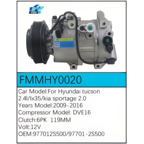 PartzBiz CE: -Compressor for  Hyundai - FMMHY0020