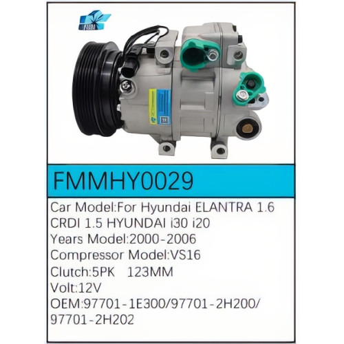 PartzBiz CE: -Compressor for  Hyundai - FMMHY0029
