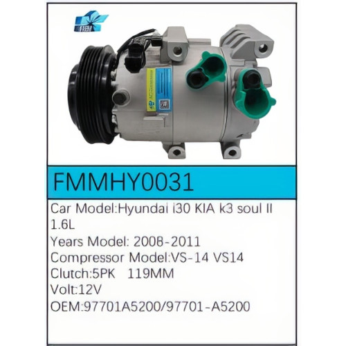 PartzBiz CE: -Compressor for Hyundai - FMMHY0031 PartzBiz CE: -Compressor for Hyundai - FMMHY0031