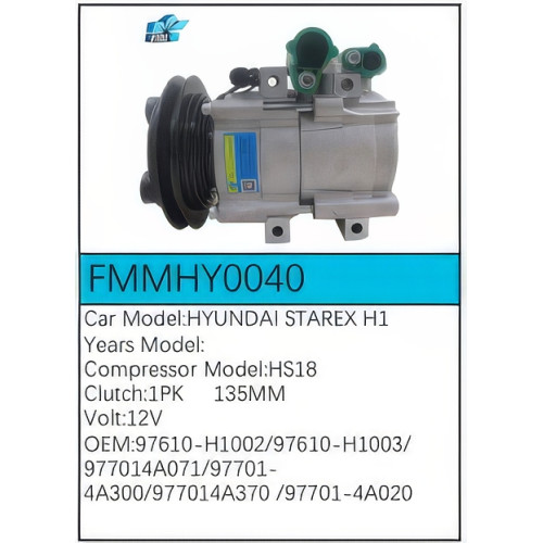 PartzBiz CE: -สำหรับคอมเพรสเซอร์ Hyundai - FMMHY0040 PartzBiz CE: -สำหรับคอมเพรสเซอร์ Hyundai - FMMHY0040