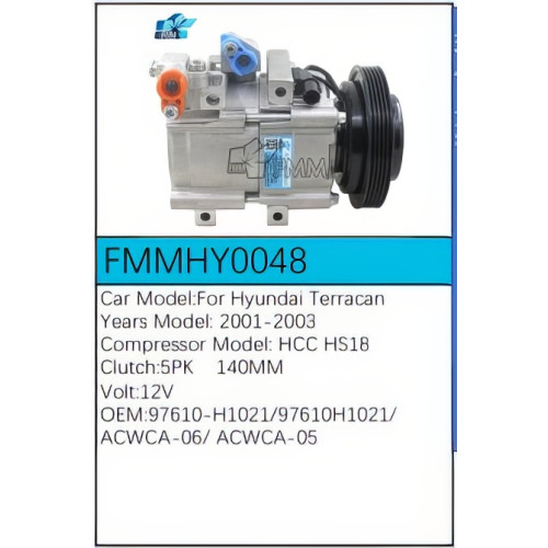 PartzBiz CE: -สำหรับคอมเพรสเซอร์ Hyundai - FMMHY0048 PartzBiz CE: -สำหรับคอมเพรสเซอร์ Hyundai - FMMHY0048