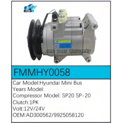 PartzBiz CE: -สำหรับคอมเพรสเซอร์ Hyundai - FMMHY0058 PartzBiz CE: -สำหรับคอมเพรสเซอร์ Hyundai - FMMHY0058
