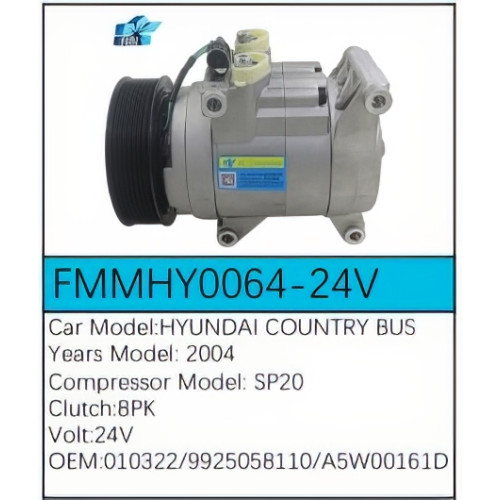 PartzBiz CE: -สำหรับคอมเพรสเซอร์ Hyundai - FMMHY0064-24V PartzBiz CE: -สำหรับคอมเพรสเซอร์ Hyundai - FMMHY0064-24V