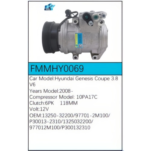 PartzBiz CE: -สำหรับคอมเพรสเซอร์ Hyundai - FMMHY0069 PartzBiz CE: -สำหรับคอมเพรสเซอร์ Hyundai - FMMHY0069