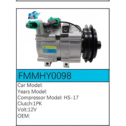 PartzBiz CE FMMHY0098 - Compressor for Hyundai - FMMHY0098 PartzBiz CE FMMHY0098 - Compressor for Hyundai - FMMHY0098