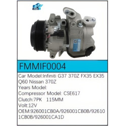 PartzBiz CE FMMIF0004 - Compressor for Infiniti - FMMIF0004 PartzBiz CE FMMIF0004 - Compressor for Infiniti - FMMIF0004