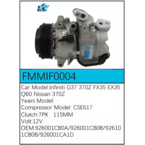 PartzBiz CE: -สำหรับคอมเพรสเซอร์ Infiniti - FMMIF0004 PartzBiz CE: -สำหรับคอมเพรสเซอร์ Infiniti - FMMIF0004