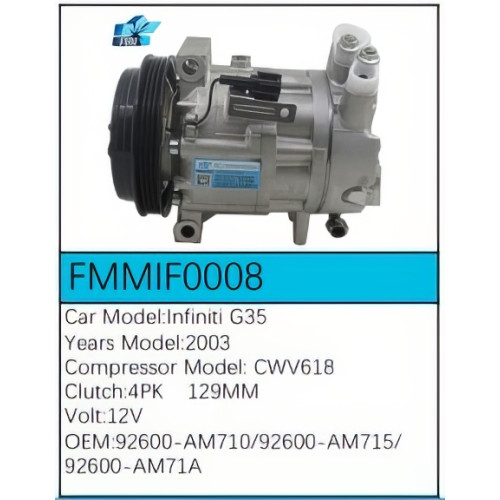 PartzBiz CE: -สำหรับคอมเพรสเซอร์ Infiniti - FMMIF0008 PartzBiz CE: -สำหรับคอมเพรสเซอร์ Infiniti - FMMIF0008