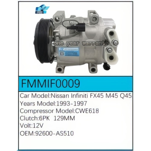 PartzBiz CE: -Compressor for Infiniti - FMMIF0009 PartzBiz CE: -Compressor for Infiniti - FMMIF0009