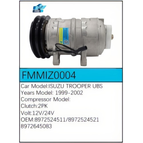 PartzBiz CE: -Compressor for Isuzu - FMMIZ0004 PartzBiz CE: -Compressor for Isuzu - FMMIZ0004