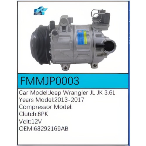 PartzBiz CE: -Compressor for Jeep - FMMJP0003 PartzBiz CE: -Compressor for Jeep - FMMJP0003