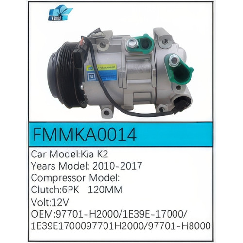 PartzBiz CE: -Compressor for Kia - FMMKA0014 PartzBiz CE: -Compressor for Kia - FMMKA0014