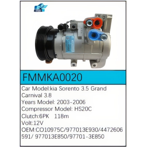 PartzBiz CE: -สำหรับคอมเพรสเซอร์ Kia - FMMKA0020 PartzBiz CE: -สำหรับคอมเพรสเซอร์ Kia - FMMKA0020