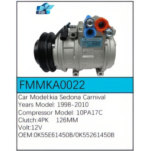 PartzBiz CE: -สำหรับคอมเพรสเซอร์ Kia - FMMKA0022 PartzBiz CE: -สำหรับคอมเพรสเซอร์ Kia - FMMKA0022