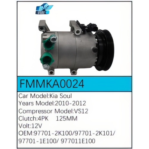 PartzBiz CE: -Compressor for Kia - FMMKA0024 PartzBiz CE: -Compressor for Kia - FMMKA0024