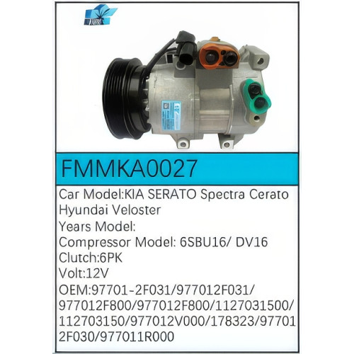 PartzBiz CE: -สำหรับคอมเพรสเซอร์ Kia - FMMKA0027 PartzBiz CE: -สำหรับคอมเพรสเซอร์ Kia - FMMKA0027