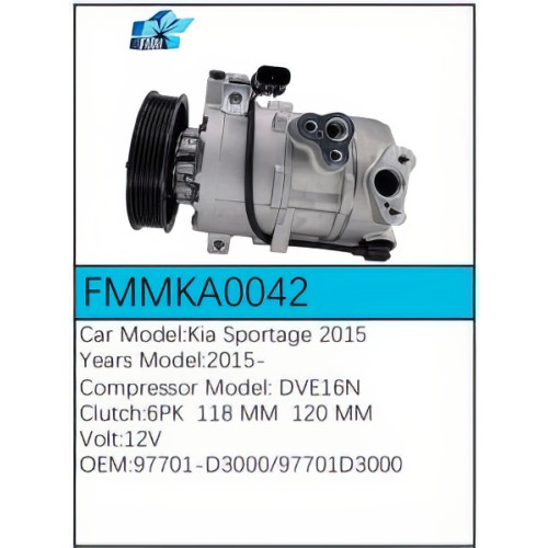 PartzBiz CE: -Compressor for Kia - FMMKA0042 PartzBiz CE: -Compressor for Kia - FMMKA0042