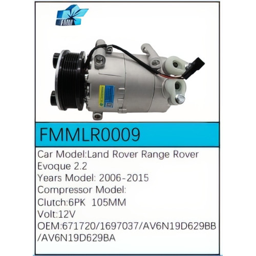 PartzBiz CE: -สำหรับคอมเพรสเซอร์ Land Rover - FMMLR0009 PartzBiz CE: -สำหรับคอมเพรสเซอร์ Land Rover - FMMLR0009