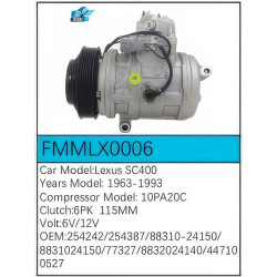 PartzBiz CE FMMLX0006 - สำหรับคอมเพรสเซอร์ Lexus - FMMLX0006 PartzBiz CE FMMLX0006 - สำหรับคอมเพรสเซอร์ Lexus - FMMLX0006