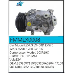 PartzBiz CE FMMLX0008 - สำหรับคอมเพรสเซอร์ Lexus - FMMLX0008 PartzBiz CE FMMLX0008 - สำหรับคอมเพรสเซอร์ Lexus - FMMLX0008