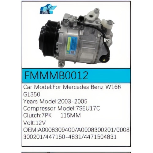 PartzBiz CE: -Compressor for Mercedes-Benz - FMMMB0012 PartzBiz CE: -Compressor for Mercedes-Benz - FMMMB0012