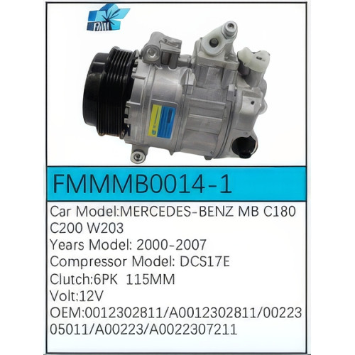 PartzBiz CE: -สำหรับคอมเพรสเซอร์ Mercedes-Benz - FMMMB0014-1 PartzBiz CE: -สำหรับคอมเพรสเซอร์ Mercedes-Benz - FMMMB0014-1