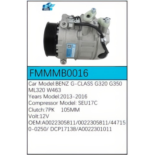 PartzBiz CE: -สำหรับคอมเพรสเซอร์ Mercedes-Benz - FMMMB0016 PartzBiz CE: -สำหรับคอมเพรสเซอร์ Mercedes-Benz - FMMMB0016
