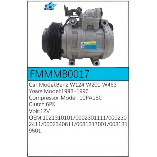 PartzBiz CE: -Compressor for Mercedes-Benz - FMMMB0017 PartzBiz CE: -Compressor for Mercedes-Benz - FMMMB0017