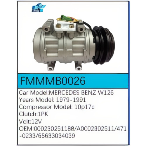 PartzBiz CE: -สำหรับคอมเพรสเซอร์ Mercedes-Benz - FMMMB0026 PartzBiz CE: -สำหรับคอมเพรสเซอร์ Mercedes-Benz - FMMMB0026