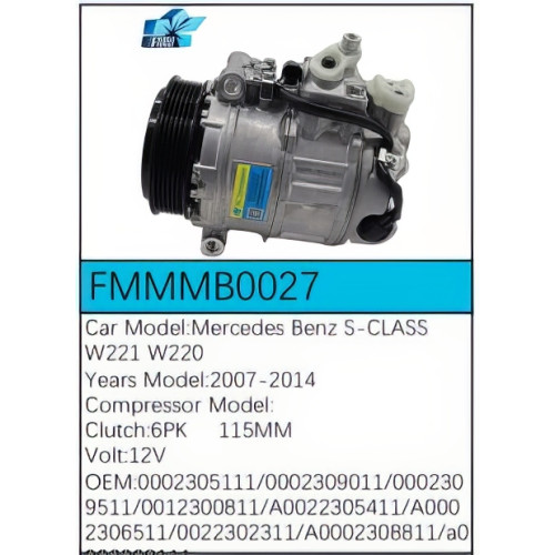 PartzBiz CE: -สำหรับคอมเพรสเซอร์ Mercedes-Benz - FMMMB0027 PartzBiz CE: -สำหรับคอมเพรสเซอร์ Mercedes-Benz - FMMMB0027